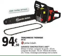 E.Leclerc TRONÇONNEUSE THERMIQUE 58 CC offre