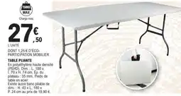 E.Leclerc TABLE PLIANTE offre