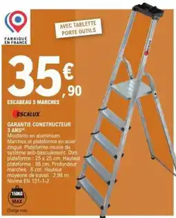 E.Leclerc Escabeau 5 Marches offre