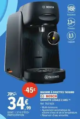 E.Leclerc Machine à dosettes Tassimo offre