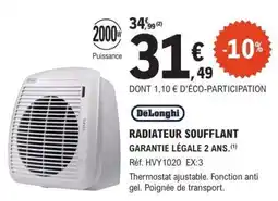 E.Leclerc Radiateur soufflant offre
