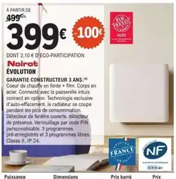E.Leclerc Noirot EVOLUTION offre