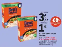 E.Leclerc Riz Long Grain Ben's Original offre