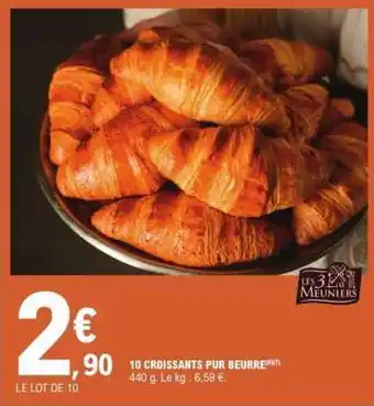 E.Leclerc 10 croissants pur beurre offre