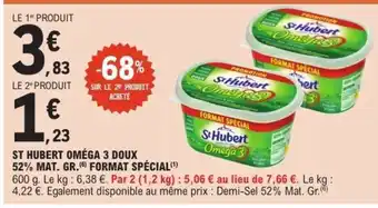E.Leclerc St Hubert Oméga 3 Doux 52% Mat. Gr. Format Spécial offre