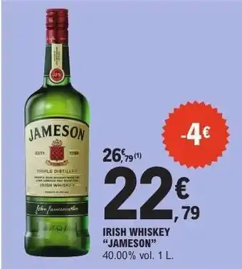 E.Leclerc IRISH WHISKEY JAMESON offre