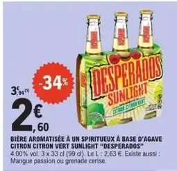 E.Leclerc DESPERADOS SUNLIGHT offre