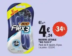 E.Leclerc RASOIRS JETABLE “BIC FLEX 3” offre