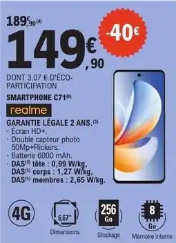 E.Leclerc SMARTPHONE C71 offre