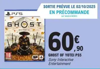 E.Leclerc GHOST OF YOTEI PS5 offre