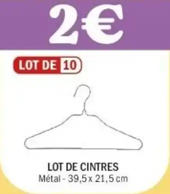 La Foir'Fouille Lot de cintres offre