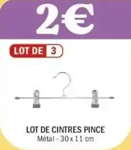 La Foir'Fouille Lot de cintres pince offre
