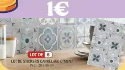 La Foir'Fouille Lot de stickers carrelage ciment offre