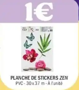 La Foir'Fouille Planche de stickers zen offre