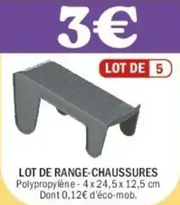 La Foir'Fouille Lot de range-chaussures offre