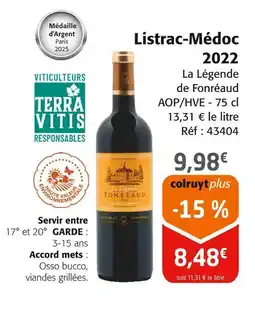 Colruyt Listrac-médoc 2022 offre