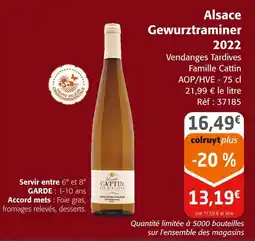 Colruyt Alsace Gewurztraminer 2022 offre