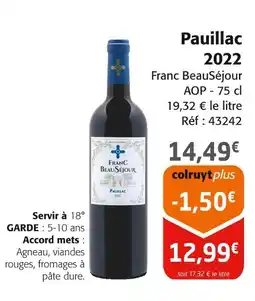 Colruyt Pauillac 2022 offre