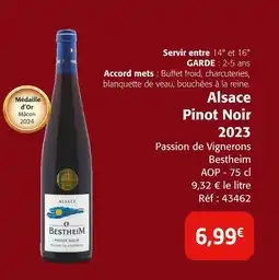 Colruyt Alsace Pinot Noir 2023 offre