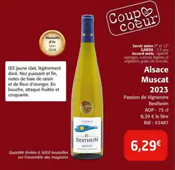 Colruyt Alsace muscat 2023 offre