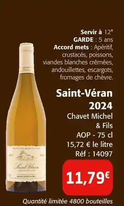 Colruyt Saint-Véran 2024 offre