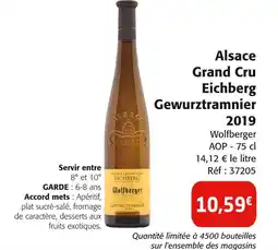 Colruyt Alsace Grand Cru Eichberg Gewurztraminer 2019 offre