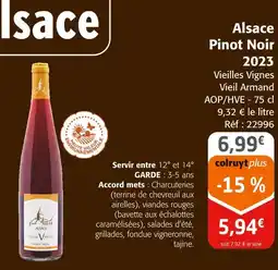 Colruyt Alsace Pinot Noir 2023 Vieilles Vignes offre