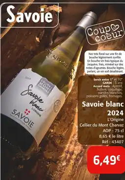 Colruyt Savoie blanc offre