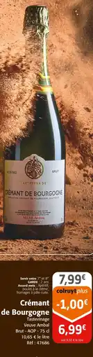 Colruyt Crémant de Bourgogne Tastevinage offre