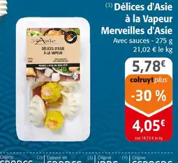 Colruyt Merveilles d'Asie Délices d'Asie à la Vapeur offre