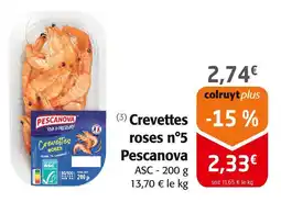 Colruyt PESCANOVA Crevettes roses n°5 offre