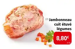 Colruyt Jambonneau cuit étuvé légumes offre