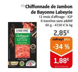 Colruyt Labeyrie Chiffonnade de Jambon de Bayonne offre