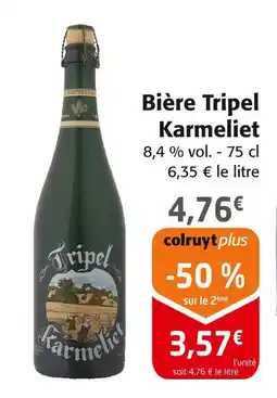 Colruyt Tripel Karmeliet Bière offre