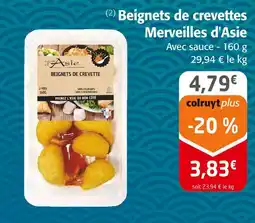 Colruyt MERVEILLES D'ASIE Beignets de crevettes offre