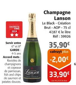 Colruyt Champagne Lanson offre