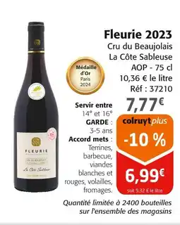 Colruyt Fleurie 2023 offre
