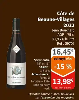 Colruyt Côte de Beaune-Villages 2022 offre