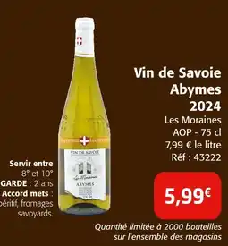 Colruyt Vin de savoie abymes 2024 offre