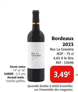 Colruyt ROC LA GRAVIERE Bordeaux 2023 offre