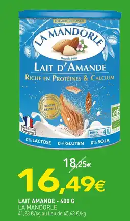 naturéO LA MANDORLE LAIT AMANDE - 400 G offre