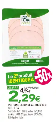 naturéO GOLFERA Poitrine de dinde au four offre