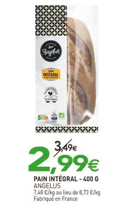 naturéO ANGELUS Pain intégral - 400 g offre