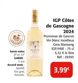 Colruyt PROMESSE DE GASCON IGP côtes de gascogne 2024 offre
