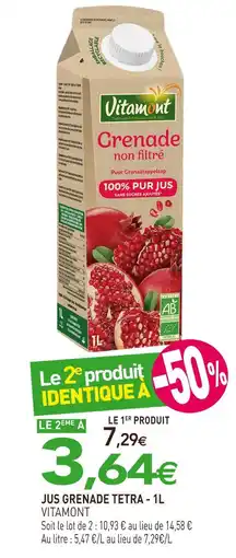 naturéO VITAMONT Jus grenade Tetra - 1L offre