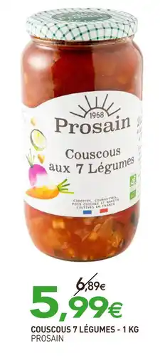 naturéO PROSAIN Couscous 7 légumes - 1 kg offre