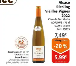 Colruyt Alsace Riesling Vieilles Vignes 2022 offre