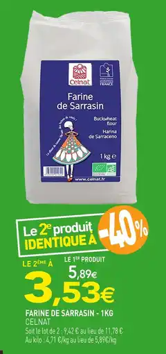 naturéO Celnat Farine de Sarrasin offre