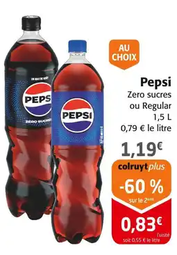 Colruyt Pepsi Pepsi Zero sucres offre