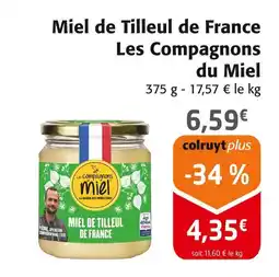 Colruyt LES COMPAGNONS DU MIEL Miel de Tilleul de France offre